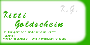 kitti goldschein business card